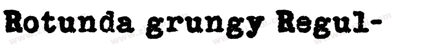 Rotunda grungy Regul字体转换 Rotunda grungy Regul字体转换